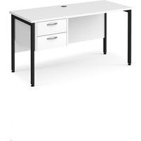 Click to view product details and reviews for Office Desk Rectangular Desk 1400mm With Pedestal White Top With Black Frame 600mm Depth Maestro 25 Mh614p2kwh. Click to view product details and reviews for Office Desk Rectangular Desk 1400mm With Pedestal White Top With Black Frame 600mm Depth Maestro 25 Mh614p2kwh.