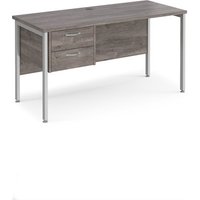 Click to view product details and reviews for Maestro 25 Straight Desk 1400mm X 600mm With 2 Drawer Pedestal Silver H Frame Leg Grey Oak Top. Click to view product details and reviews for Maestro 25 Straight Desk 1400mm X 600mm With 2 Drawer Pedestal Silver H Frame Leg Grey Oak Top.