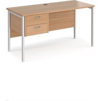 Click to view product details and reviews for Office Desk Rectangular Desk 1400mm With Pedestal Beech Top With White Frame 600mm Depth Maestro 25 Mh614p2whb. Click to view product details and reviews for Office Desk Rectangular Desk 1400mm With Pedestal Beech Top With White Frame 600mm Depth Maestro 25 Mh614p2whb.
