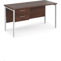 Click to view product details and reviews for Office Desk Rectangular Desk 1400mm With Pedestal Walnut Top With White Frame 600mm Depth Maestro 25 Mh614p2whw. Click to view product details and reviews for Office Desk Rectangular Desk 1400mm With Pedestal Walnut Top With White Frame 600mm Depth Maestro 25 Mh614p2whw.