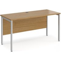 Click to view product details and reviews for Office Desk 1400mm Rectangular Desk With H Frame Leg Oak Tops With Silver Frames 600mm Depth Maestro 25. Click to view product details and reviews for Office Desk 1400mm Rectangular Desk With H Frame Leg Oak Tops With Silver Frames 600mm Depth Maestro 25.