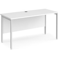Click to view product details and reviews for Office Desk 1400mm Rectangular Desk With H Frame Leg White Tops With White Frames 600mm Depth Maestro 25. Click to view product details and reviews for Office Desk 1400mm Rectangular Desk With H Frame Leg White Tops With White Frames 600mm Depth Maestro 25.
