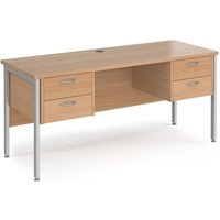 Click to view product details and reviews for Office Desk Rectangular Desk 1600mm With Double Pedestal Beech Top With Silver Frame 600mm Depth Maestro 25 Mh616p22sb. Click to view product details and reviews for Office Desk Rectangular Desk 1600mm With Double Pedestal Beech Top With Silver Frame 600mm Depth Maestro 25 Mh616p22sb.