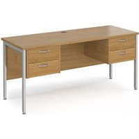 Click to view product details and reviews for Office Desk Rectangular Desk 1600mm With Double Pedestal Oak Top With Silver Frame 600mm Depth Maestro 25 Mh616p22so. Click to view product details and reviews for Office Desk Rectangular Desk 1600mm With Double Pedestal Oak Top With Silver Frame 600mm Depth Maestro 25 Mh616p22so.