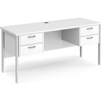 Click to view product details and reviews for Office Desk Rectangular Desk 1600mm With Double Pedestal White Top With White Frame 600mm Depth Maestro 25 Mh616p22whwh. Click to view product details and reviews for Office Desk Rectangular Desk 1600mm With Double Pedestal White Top With White Frame 600mm Depth Maestro 25 Mh616p22whwh.