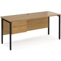 Click to view product details and reviews for Office Desk Rectangular Desk 1600mm With Pedestal Oak Top With Black Frame 600mm Depth Maestro 25 Mh616p2ko. Click to view product details and reviews for Office Desk Rectangular Desk 1600mm With Pedestal Oak Top With Black Frame 600mm Depth Maestro 25 Mh616p2ko.