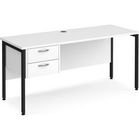 Click to view product details and reviews for Office Desk Rectangular Desk 1600mm With Pedestal White Top With Black Frame 600mm Depth Maestro 25 Mh616p2kwh. Click to view product details and reviews for Office Desk Rectangular Desk 1600mm With Pedestal White Top With Black Frame 600mm Depth Maestro 25 Mh616p2kwh.