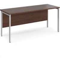 Click to view product details and reviews for Office Desk 1600mm Rectangular Desk With H Frame Leg Walnut Tops With Silver Frames 600mm Depth Maestro 25. Click to view product details and reviews for Office Desk 1600mm Rectangular Desk With H Frame Leg Walnut Tops With Silver Frames 600mm Depth Maestro 25.