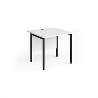 Click to view product details and reviews for Office Desk 800mm Rectangular Desk With H Frame Leg White Tops With Black Frames 800mm Depth Maestro 25. Click to view product details and reviews for Office Desk 800mm Rectangular Desk With H Frame Leg White Tops With Black Frames 800mm Depth Maestro 25.