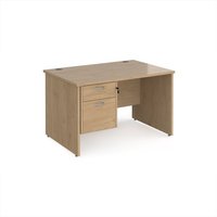 Click to view product details and reviews for Maestro 25 Straight Desk 1200mm X 800mm With 2 Drawer Pedestal Kendal Oak Top With Panel End Leg. Click to view product details and reviews for Maestro 25 Straight Desk 1200mm X 800mm With 2 Drawer Pedestal Kendal Oak Top With Panel End Leg.