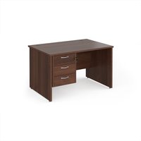 Click to view product details and reviews for Office Desk Rectangular Desk 1200mm With Pedestal Walnut Top And Panel End Leg 800mm Depth Maestro 25 Mp12p3w. Click to view product details and reviews for Office Desk Rectangular Desk 1200mm With Pedestal Walnut Top And Panel End Leg 800mm Depth Maestro 25 Mp12p3w.