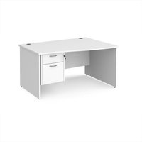 Click to view product details and reviews for Office Desk Right Hand Wave Desk 1400mm With Pedestal White Top And Panel End Leg Maestro 25 Mp14wrp2wh. Click to view product details and reviews for Office Desk Right Hand Wave Desk 1400mm With Pedestal White Top And Panel End Leg Maestro 25 Mp14wrp2wh.