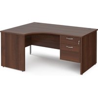 Click to view product details and reviews for Office Desk Left Hand Corner Desk 1600mm With Pedestal Walnut Top And Panel End Leg 1200mm Depth Maestro 25 Mp16elp2w. Click to view product details and reviews for Office Desk Left Hand Corner Desk 1600mm With Pedestal Walnut Top And Panel End Leg 1200mm Depth Maestro 25 Mp16elp2w.