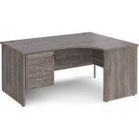Click to view product details and reviews for Office Desk Right Hand Corner Desk 1600mm With Fixed 3 Drawer Pedestal Grey Oak Maestro 25 Mp16erp3go. Click to view product details and reviews for Office Desk Right Hand Corner Desk 1600mm With Fixed 3 Drawer Pedestal Grey Oak Maestro 25 Mp16erp3go.