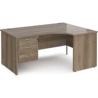 Click to view product details and reviews for Maestro 25 Right Hand Ergonomic Desk 1600mm Wide With 3 Drawer Pedestal Nebraska Oak Top With Panel End Leg. Click to view product details and reviews for Maestro 25 Right Hand Ergonomic Desk 1600mm Wide With 3 Drawer Pedestal Nebraska Oak Top With Panel End Leg.