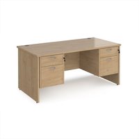 Click to view product details and reviews for Maestro 25 Straight Desk 1600mm X 800mm With Two X 2 Drawer Pedestals Kendal Oak Top With Panel End Leg. Click to view product details and reviews for Maestro 25 Straight Desk 1600mm X 800mm With Two X 2 Drawer Pedestals Kendal Oak Top With Panel End Leg.