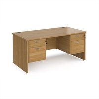Click to view product details and reviews for Office Desk Rectangular Desk 1600mm With Double Pedestal Oak Top And Panel End Leg 800mm Depth Maestro 25 Mp16p22o. Click to view product details and reviews for Office Desk Rectangular Desk 1600mm With Double Pedestal Oak Top And Panel End Leg 800mm Depth Maestro 25 Mp16p22o.