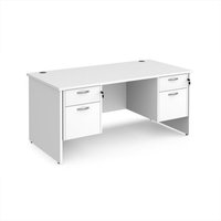 Click to view product details and reviews for Office Desk Rectangular Desk 1600mm With Double Pedestal White Top And Panel End Leg 800mm Depth Maestro 25 Mp16p22wh. Click to view product details and reviews for Office Desk Rectangular Desk 1600mm With Double Pedestal White Top And Panel End Leg 800mm Depth Maestro 25 Mp16p22wh.