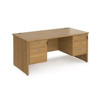 Click to view product details and reviews for Office Desk Rectangular Desk 1600mm With Double Pedestal Oak Top And Panel End Leg 800mm Depth Maestro 25 Mp16p23o. Click to view product details and reviews for Office Desk Rectangular Desk 1600mm With Double Pedestal Oak Top And Panel End Leg 800mm Depth Maestro 25 Mp16p23o.