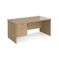 Click to view product details and reviews for Maestro 25 Straight Desk 1600mm X 800mm With 2 Drawer Pedestal Kendal Oak Top With Panel End Leg. Click to view product details and reviews for Maestro 25 Straight Desk 1600mm X 800mm With 2 Drawer Pedestal Kendal Oak Top With Panel End Leg.