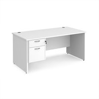 Click to view product details and reviews for Office Desk Rectangular Desk 1600mm With Pedestal White Top And Panel End Leg 800mm Depth Maestro 25 Mp16p2wh. Click to view product details and reviews for Office Desk Rectangular Desk 1600mm With Pedestal White Top And Panel End Leg 800mm Depth Maestro 25 Mp16p2wh.
