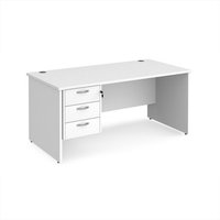 Click to view product details and reviews for Office Desk Rectangular Desk 1600mm With Pedestal White Top And Panel End Leg 800mm Depth Maestro 25 Mp16p3wh. Click to view product details and reviews for Office Desk Rectangular Desk 1600mm With Pedestal White Top And Panel End Leg 800mm Depth Maestro 25 Mp16p3wh.
