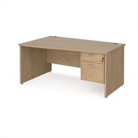 Click to view product details and reviews for Maestro 25 Left Hand Wave Desk 1600mm Wide With 2 Drawer Pedestal Kendal Oak Top With Panel End Leg. Click to view product details and reviews for Maestro 25 Left Hand Wave Desk 1600mm Wide With 2 Drawer Pedestal Kendal Oak Top With Panel End Leg.