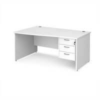 Click to view product details and reviews for Office Desk Left Hand Wave Desk 1600mm With Pedestal White Top And Panel End Leg Maestro 25 Mp16wlp3wh. Click to view product details and reviews for Office Desk Left Hand Wave Desk 1600mm With Pedestal White Top And Panel End Leg Maestro 25 Mp16wlp3wh.