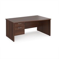 Click to view product details and reviews for Office Desk Right Hand Wave Desk 1600mm With Pedestal Walnut Top And Panel End Leg Maestro 25 Mp16wrp2w. Click to view product details and reviews for Office Desk Right Hand Wave Desk 1600mm With Pedestal Walnut Top And Panel End Leg Maestro 25 Mp16wrp2w.