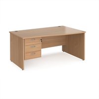 Click to view product details and reviews for Office Desk Right Hand Wave Desk 1600mm With Pedestal Beech Top And Panel End Leg Maestro 25 Mp16wrp3b. Click to view product details and reviews for Office Desk Right Hand Wave Desk 1600mm With Pedestal Beech Top And Panel End Leg Maestro 25 Mp16wrp3b.