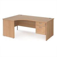 Click to view product details and reviews for Office Desk Left Hand Corner Desk 1800mm With Pedestal Beech Top And Panel End Leg 1200mm Depth Maestro 25 Mp18elp2b. Click to view product details and reviews for Office Desk Left Hand Corner Desk 1800mm With Pedestal Beech Top And Panel End Leg 1200mm Depth Maestro 25 Mp18elp2b.