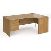 Click to view product details and reviews for Office Desk Right Hand Corner Desk 1800mm With Pedestal Oak Top And Panel End Leg 1200mm Depth Maestro 25 Mp18erp2o. Click to view product details and reviews for Office Desk Right Hand Corner Desk 1800mm With Pedestal Oak Top And Panel End Leg 1200mm Depth Maestro 25 Mp18erp2o.