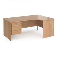 Click to view product details and reviews for Office Desk Right Hand Corner Desk 1800mm With Pedestal Beech Top And Panel End Leg 1200mm Depth Maestro 25 Mp18erp3b. Click to view product details and reviews for Office Desk Right Hand Corner Desk 1800mm With Pedestal Beech Top And Panel End Leg 1200mm Depth Maestro 25 Mp18erp3b.