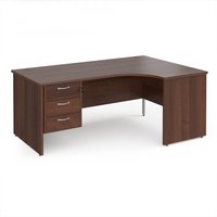 Click to view product details and reviews for Office Desk Right Hand Corner Desk 1800mm With Pedestal Walnut Top And Panel End Leg 1200mm Depth Maestro 25 Mp18erp3w. Click to view product details and reviews for Office Desk Right Hand Corner Desk 1800mm With Pedestal Walnut Top And Panel End Leg 1200mm Depth Maestro 25 Mp18erp3w.