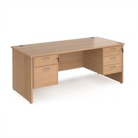 Click to view product details and reviews for Office Desk Rectangular Desk 1800mm With Double Pedestal Beech Top And Panel End Leg 800mm Depth Maestro 25 Mp18p23b. Click to view product details and reviews for Office Desk Rectangular Desk 1800mm With Double Pedestal Beech Top And Panel End Leg 800mm Depth Maestro 25 Mp18p23b.
