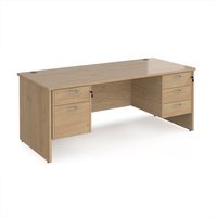 Click to view product details and reviews for Maestro 25 Straight Desk 1800mm X 800mm With 2 And 3 Drawer Pedestals Kendal Oak Top With Panel End Leg. Click to view product details and reviews for Maestro 25 Straight Desk 1800mm X 800mm With 2 And 3 Drawer Pedestals Kendal Oak Top With Panel End Leg.