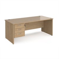 Click to view product details and reviews for Maestro 25 Straight Desk 1800mm X 800mm With 3 Drawer Pedestal Kendal Oak Top With Panel End Leg. Click to view product details and reviews for Maestro 25 Straight Desk 1800mm X 800mm With 3 Drawer Pedestal Kendal Oak Top With Panel End Leg.