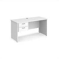 Click to view product details and reviews for Office Desk Rectangular Desk 1400mm With Pedestal White Top And Panel End Leg 600mm Depth Maestro 25. Click to view product details and reviews for Office Desk Rectangular Desk 1400mm With Pedestal White Top And Panel End Leg 600mm Depth Maestro 25.