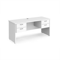 Click to view product details and reviews for Office Desk Rectangular Desk 1600mm With Double Pedestal White Top And Panel End Leg 600mm Depth Maestro 25. Click to view product details and reviews for Office Desk Rectangular Desk 1600mm With Double Pedestal White Top And Panel End Leg 600mm Depth Maestro 25.