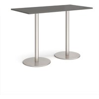 Click to view product details and reviews for Monza Rectangular Poseur Table With Flat Round Brushed Steel Bases 1600mm X 800mm Onyx Grey. Click to view product details and reviews for Monza Rectangular Poseur Table With Flat Round Brushed Steel Bases 1600mm X 800mm Onyx Grey.