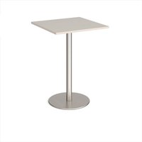 Click to view product details and reviews for Monza Square Poseur Table With Flat Round Brushed Steel Base 800mm Light Grey. Click to view product details and reviews for Monza Square Poseur Table With Flat Round Brushed Steel Base 800mm Light Grey.
