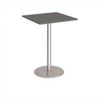Click to view product details and reviews for Monza Square Poseur Table With Flat Round Brushed Steel Base 800mm Onyx Grey. Click to view product details and reviews for Monza Square Poseur Table With Flat Round Brushed Steel Base 800mm Onyx Grey.