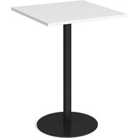 Click to view product details and reviews for Monza Square Poseur Table With Flat Round Black Base 800mm White. Click to view product details and reviews for Monza Square Poseur Table With Flat Round Black Base 800mm White.