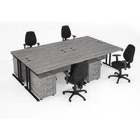 Click to view product details and reviews for Maestro Starter Kit For 4 People Comprising Of Grey Oak Desk Black Frame Wooden Pedestal And Vantage Fabric Chair With Arms In Black. Click to view product details and reviews for Maestro Starter Kit For 4 People Comprising Of Grey Oak Desk Black Frame Wooden Pedestal And Vantage Fabric Chair With Arms In Black.