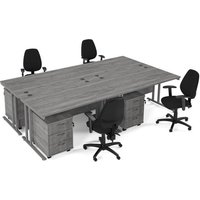Click to view product details and reviews for Maestro Starter Kit For 4 People Comprising Of Grey Oak Desk Silver Frame Wooden Pedestal And Vantage Fabric Chair With Arms In Black. Click to view product details and reviews for Maestro Starter Kit For 4 People Comprising Of Grey Oak Desk Silver Frame Wooden Pedestal And Vantage Fabric Chair With Arms In Black.