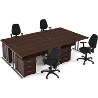 Click to view product details and reviews for Maestro Starter Kit For 4 People Comprising Of Walnut Desk Silver Frame Wooden Pedestal And Vantage Fabric Chair With Arms In Black. Click to view product details and reviews for Maestro Starter Kit For 4 People Comprising Of Walnut Desk Silver Frame Wooden Pedestal And Vantage Fabric Chair With Arms In Black.