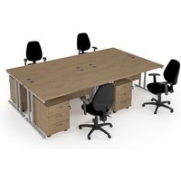 Click to view product details and reviews for Maestro Starter Kit For 4 People Comprising Of Kendal Oak Desk White Frame Wooden Pedestal And Vantage Fabric Chair With Arms In Black. Click to view product details and reviews for Maestro Starter Kit For 4 People Comprising Of Kendal Oak Desk White Frame Wooden Pedestal And Vantage Fabric Chair With Arms In Black.