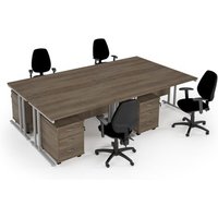 Click to view product details and reviews for Maestro Starter Kit For 4 People Comprising Of Nebraska Oak Desk White Frame Wooden Pedestal And Vantage Fabric Chair With Arms In Black. Click to view product details and reviews for Maestro Starter Kit For 4 People Comprising Of Nebraska Oak Desk White Frame Wooden Pedestal And Vantage Fabric Chair With Arms In Black.