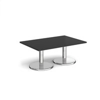 Click to view product details and reviews for Pisa Rectangular Coffee Table With Round Chrome Bases 1200mm X 800mm Black. Click to view product details and reviews for Pisa Rectangular Coffee Table With Round Chrome Bases 1200mm X 800mm Black.