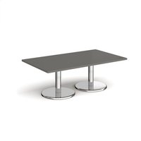 Click to view product details and reviews for Pisa Rectangular Coffee Table With Round Chrome Bases 1400mm X 800mm Onyx Grey. Click to view product details and reviews for Pisa Rectangular Coffee Table With Round Chrome Bases 1400mm X 800mm Onyx Grey.